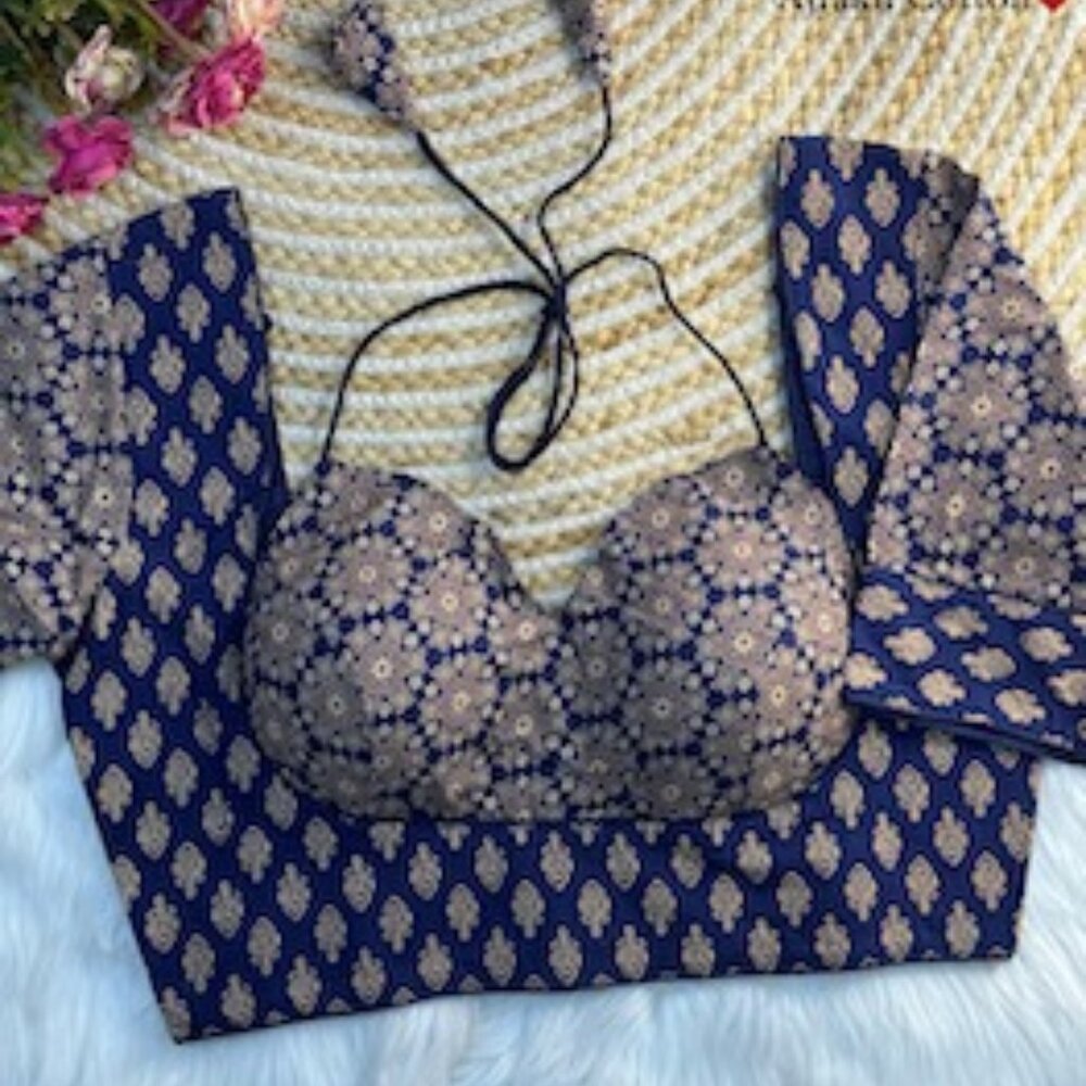 Ajrak Pure Cotton Blouse